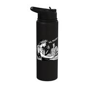 Julius Caesar and Brutus Board Game Meme Funny History Stainless Steel Insulated Water Bottle