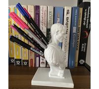 Julius Caesar Bust Pen Holder, Paint Brush Holder, Makeup Tool Holder, Office Gift Artistic Souvenir