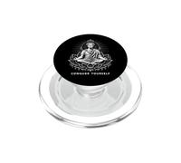 Julius Caesar In Zen Lotus Position Conquer Yourself PopSockets PopGrip for MagSafe