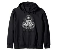 Julius Caesar In Zen Lotus Position Conquer Yourself Zip Hoodie