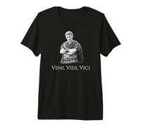 Julius Caesar Latin Quote - Veni Vidi Vici - Roman History Premium T-Shirt
