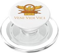 Julius Caesar Latin Quote Veni Vidi Vici SPQR Roman Eagle PopSockets PopGrip for MagSafe