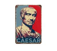 Julius Caesar Original Art Retro Poster Metal Tin Sign Chic Art Retro Iron Painting Bar People Cave Cafe Family Garage Poster Wall Decoration 8x12inch(20x30cm)