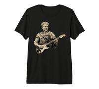 Julius Caesar Playing Electric Guitar Rock Music Italy Rome Premium T-Shirt