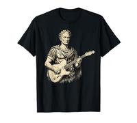 Julius Caesar Playing Electric Guitar Rock Music Italy Rome T-Shirt