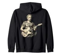 Julius Caesar Playing Electric Guitar Rock Music Italy Rome Zip Hoodie
