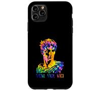Julius Caesar Portrait With Tie Dye Pattern Veni Vidi Vici Case for iPhone 11 Pro Max