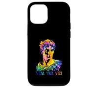 Julius Caesar Portrait With Tie Dye Pattern Veni Vidi Vici Case for iPhone 12/12 Pro