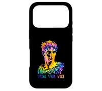 Julius Caesar Portrait With Tie Dye Pattern Veni Vidi Vici Case for iPhone 17 Pro