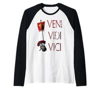 Julius Caesar Quote Veni Vidi Vici Roman Legion Eagle Eagle Raglan Baseball Tee