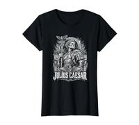 Julius Caesar Veni Vidi Vici Ancient Rome SPQR Value Graphic T-Shirt, Women, Black, XS