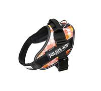 Julius-K9, 16IDC-PNF-0, IDC Powerharness, dog harness, Size: M/0, Pink with flowers