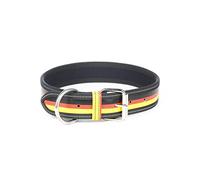 Julius-K9 Artificial Leather Collar in German National Colours, 4 x 70 cm