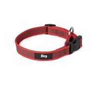 Julius-K9 Color and Gray Collar, Red-Grey, 20 mm (27-42 cm)