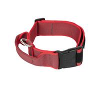 Julius-K9 Color and Gray Collar with Handle and Interchangeable Patch, 50 mm (49-70 cm), Red-Gray