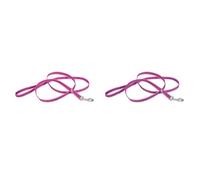 Julius-K9 Color and Gray Super-grip leash with handle, 20 mm x 2 m, pink-gray (Pack of 2)