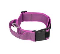 Julius-K9 Color & Gray Collar with Handle, Safety Lock and Interchangeable Patch, 50 mm (49-70 cm), Pink-Gray