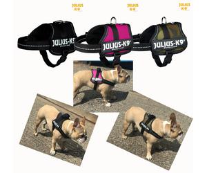 Julius K9 French Bulldog Mini or Mini/Mini Harness Dog Camouflage Pink Or Black