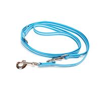 Julius-K9 IDC Lumino Adjustable Phosphorescent Leash, 19 mm x 2.2 m, Aquamarine