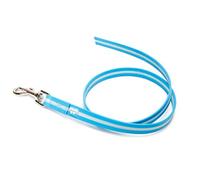 Julius-K9 IDC-Lumino Phosphorescent Leash with Handle, 19 mm x 1,2 m, Aquamarine
