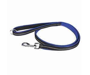 Julius-K9 - IDC Powair Leash, Size : 1,2 m with Handle and Large Carabiner, Blue