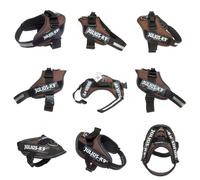Julius K-9 IDC Power Harness with Logo Field Baby 1 Chocolate Brown