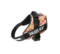 Julius-K9, 16IDC-PNF-3, IDC Powerharness, dog harness, Size: 3, Pink with flowers