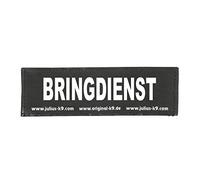 Julius-K9 Interchangeable Hook & Loop Patches, 1 pair, BRINGDIENST, Size: Large, Black