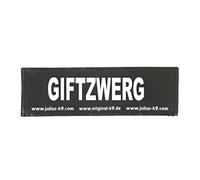 Julius-K9 Interchangeable Hook & Loop Patches, 1 pair, GIFTZWERG, Size: Baby 1, Black