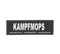 Julius-K9 Interchangeable Hook & Loop Patches, 1 pair, KAMPFMOPS, Size: Small, Black