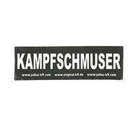 Julius-K9 Interchangeable Hook & Loop Patches, 1 pair, KAMPFSCHMUSER, Size: Large, Black