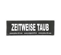 Julius-K9 Interchangeable Hook & Loop Patches, 1 pair, ZEITWEISE TAUB, Size: Small, Black