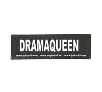Julius-K9 - Interchangeable Patches, 1 pair, DRAMAQUEEN, Size : Small, Black