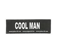 Julius-K9 Original Interchangeable Patch, Large, Black, Cool Man