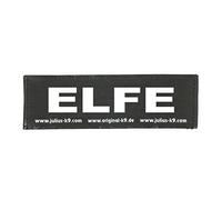 Julius-K9 Original Interchangeable Patch, Large, Black, Elfe