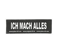 Julius-K9 Original Interchangeable Patch, Large, Black, Ich Mach Alles