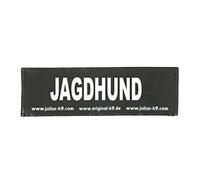 Julius-K9 Original Interchangeable Patch, Large, Black, Jagdhund