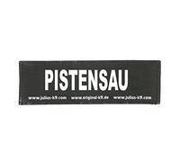 Julius-K9 Original Interchangeable Patch, Large, Black, Pistensau