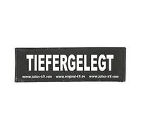 Julius-K9 Original Interchangeable Patch, Large, Black, Tiefergelegt