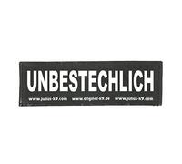 Julius-K9 Original Interchangeable Patch, Large, Black, Unbestechlich