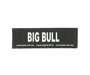 Julius-K9 Original Interchangeable Patch, Small, Black, Big Bull