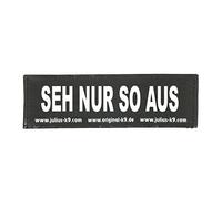 Julius-K9 Original Interchangeable Patch, Small, Black, Seh Nur So Aus