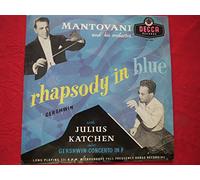 Julius Katchen pianist - piano concerto en Fa for piano and orchestra, & Rhapsody in blue, Gershwin's - Mantovani and his orchestra, vinyl Decca LXT 5069 of 1955