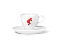 Julius Meinl white porcelain cup with saucer for Melange 105 ml