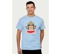 Julius The Monkey Happy Camper Park Ranger Hat T-Shirt Paul Frank Light Blue XXL