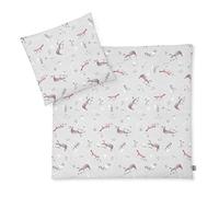 Julius Zöllner Baby Bed Linen 100% Cotton Standard 100 by Oeko-Tex, Made in Germany, Size 80 x 80 + 35 x 40 cm, Woodlife