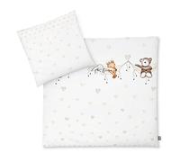Julius Zöllner Baby Bed Linen 100% Cotton Standard 100 by Oeko-Tex, Made in Germany, Size 80 x 80 + 35 x 40 cm, Sleeping Band