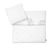Julius Zöllner Baby Bed Linen 100% Cotton Standard 100 by Oeko-Tex, Made in Germany, Size 80 x 80 + 35 x 40 cm, Jungle Band