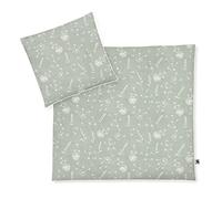 Julius Zöllner Baby Bed Linen 100% Organic Cotton Standard 100 by Oeko-Tex, Made in Germany, Size 80 x 80 + 35 x 40 cm, Wildflower