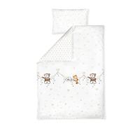 Julius Zöllner Children's Bed Linen 100% Cotton Standard 100 by Oeko-Tex, Made in Germany, Size 100 x 135 + 40 x 60 cm, Schlummerband